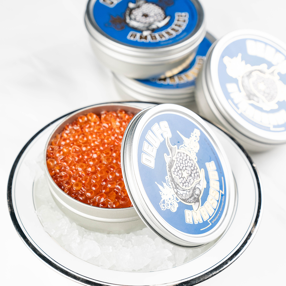 Œufs de Saumon - Caviars & Oeufs de poissons - CAVIAR DE NEUVIC - HUSO SAS