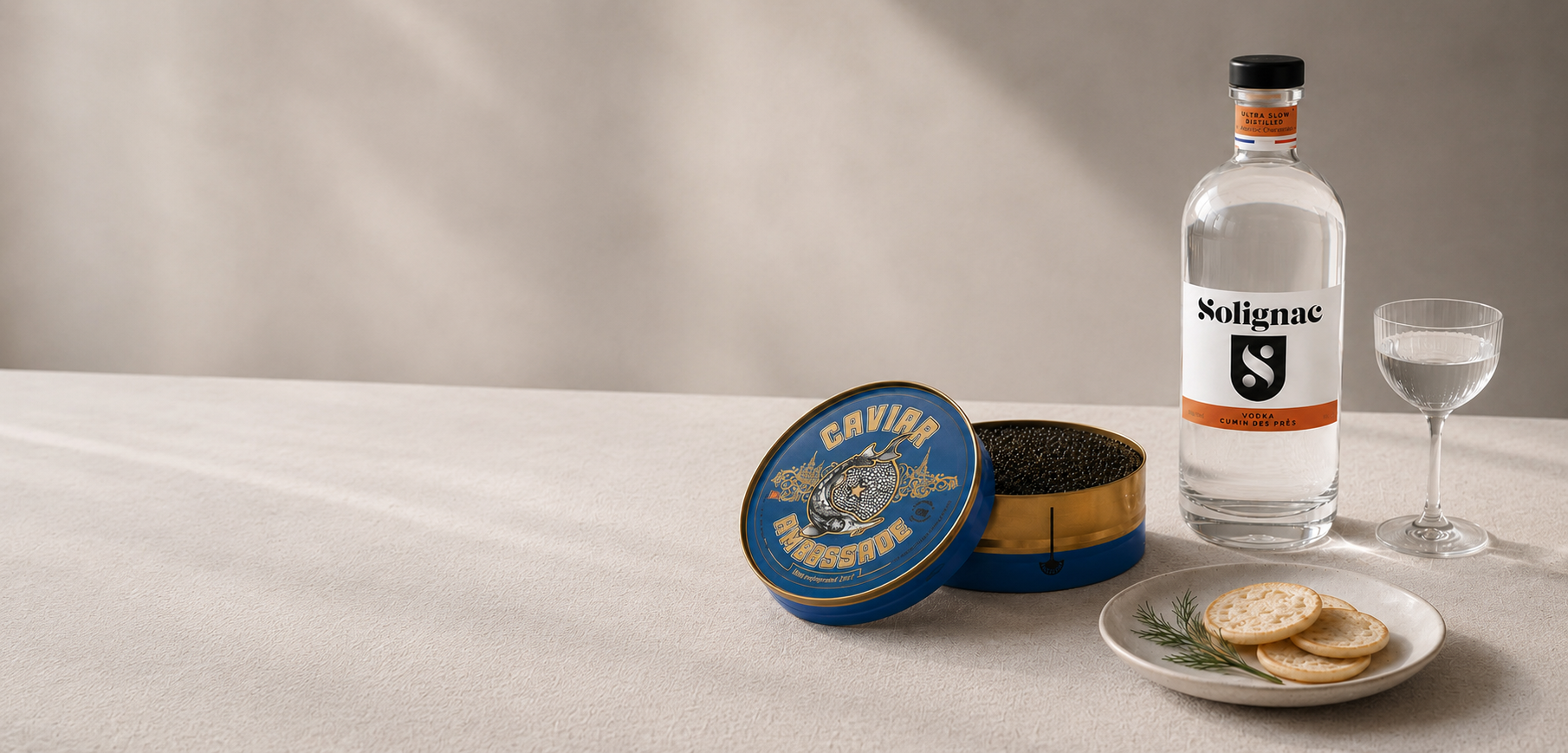 vodka offerte pour votre caviar
